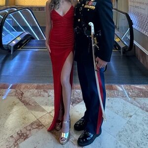 Michael Costello X Revolve Red Dress